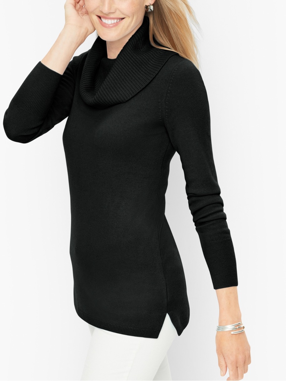 C by Bloomingdale’s 100% 2-PLY Cashmere Sweater - Picture 4 of 8